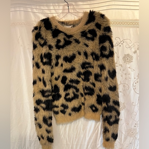 For The Republic Sweaters - Republic size medium leopard print soft and silk used, but looks new